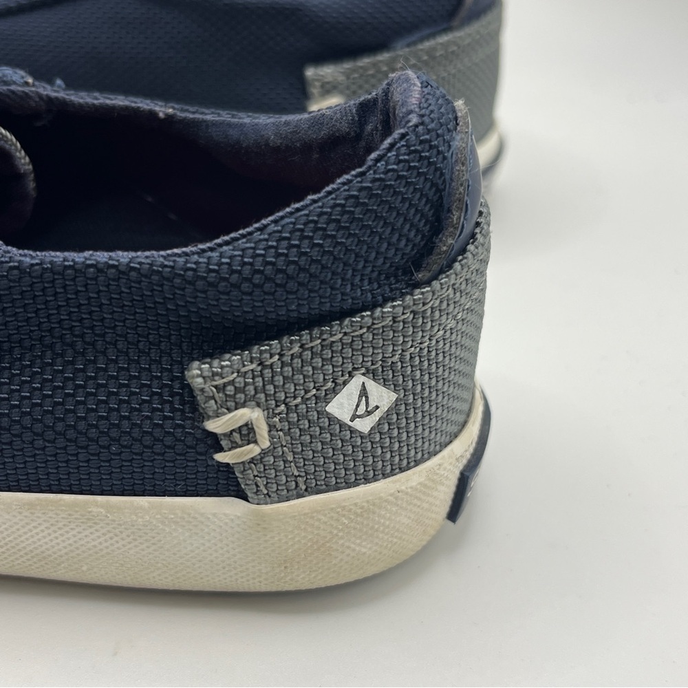 Active Seller!  Kid’s Sperry Unisex Washable Navy Canvas Sneakers 11M - Picture 6 of 11
